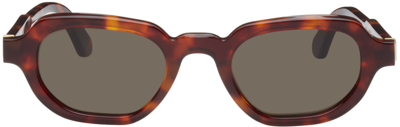 Han Kjobenhavn Tortoiseshell Banks Sunglasses In Amber Tortoise