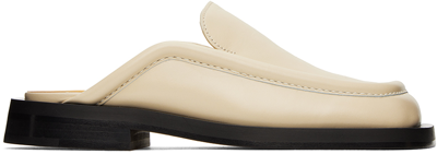 Proenza Schouler Off-white Square Loafers In Beige