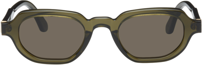 Han Kjobenhavn Khaki Banks Sunglasses In Mud Green