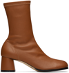 Comme Se-a Ssense Exclusive Brown Basique Boots In Brown
