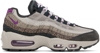 Nike Air Max 95 Suede And Mesh Sneakers In Anthracite/viotech-i
