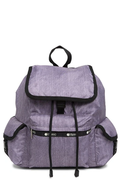 Lesportsac Medium Wayfarer Backpack In Denim Dot