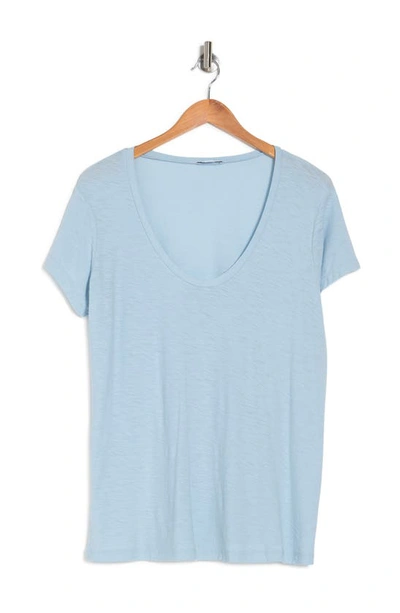 James Perse Deep V-neck T-shirt In Capri