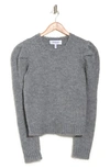 Derek Lam 10 Crosby Locken Puff Sleeve Sweater In H Grey