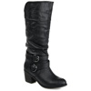 Shop Journee Collection Collection Women's Wide Width Wide Calf Late Boot In Black