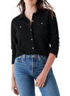 Faherty Legend Sweater Shirt In Heathered Black Twill In Multi