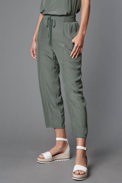 Lola And Sophie Lola & Sophie Distressed Satin Cargo Pant In Green ...