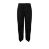 Bottega Veneta Curved Cut-out Hem Tailored Pants In Black