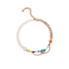 MARTHA CALVO GOLD-PLATED HAPPY HOUR BEADED NECKLACE,HAPPYHOURNECKLACE18714780