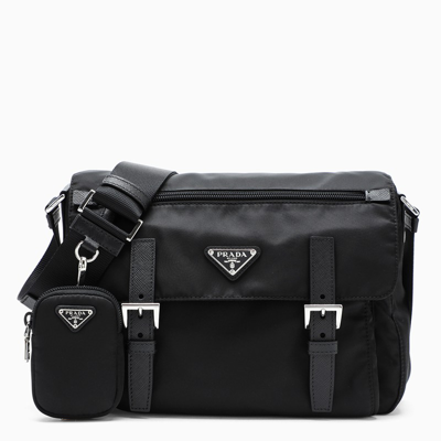 Prada Black Re-nylon Medium Cross-body Bag