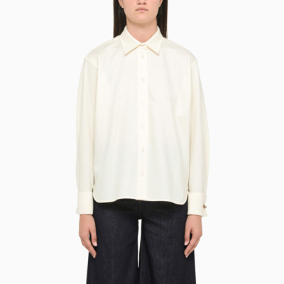 Max Mara White Wool Shirt