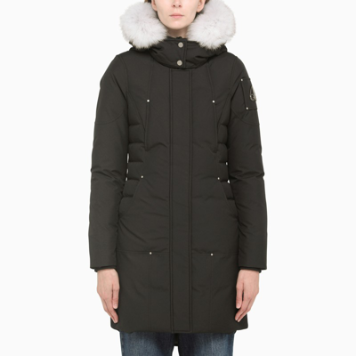 Moose Knuckles Black Technical Fabric Parka Jacket