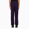 Darkpark John Dyed Drill Cotton Carpenter Pants In Purple
