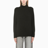 dressing gownRTO COLLINA BLACK WOOL AND CASHMERE TURTLENECK