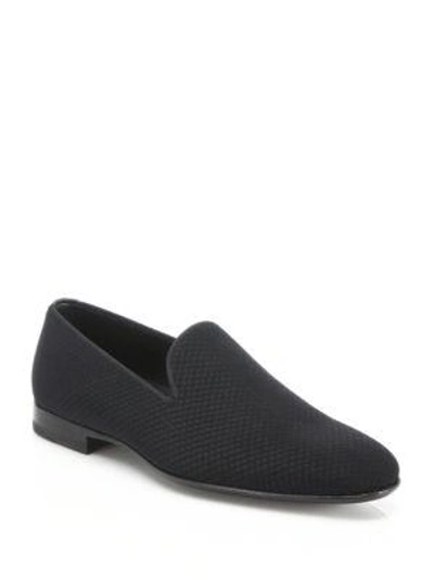 Saks Fifth Avenue Collection By Magnanni Smoking Slippers In Black