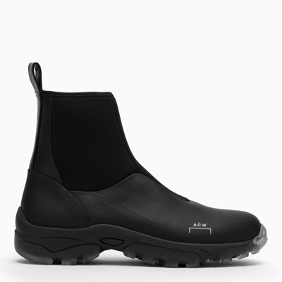 A-cold-wall* Slim Black Ankle Boots With Logo