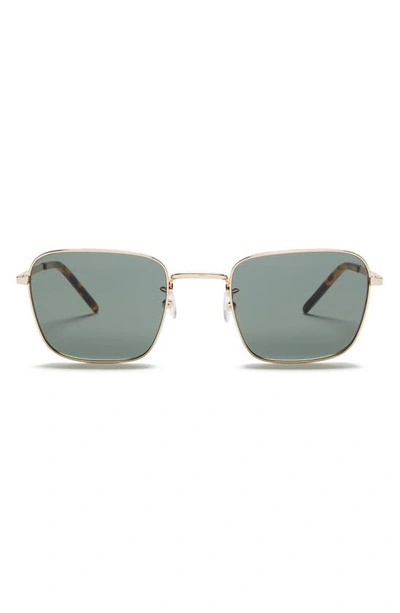 Paige Harper 52mm Square Sunglasses In Cool Gold With G15 Lens