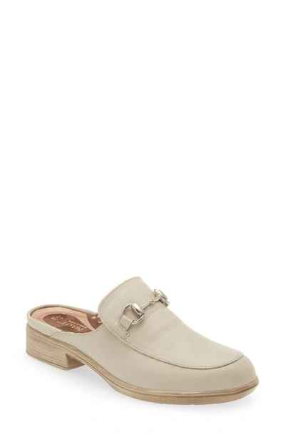 Naot Halny Mule In Soft Ivory Leather