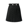 Charles Jeffrey Loverboy Patterned-jacquard Pleated Kilt In Black