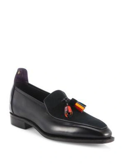 Corthay Brighton Tassel Pullman Loafers In Black