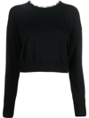 Rabanne Basic Sweater With Chain Detail Black In Black