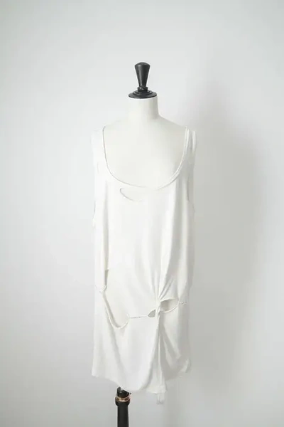 Pre-owned Maison Margiela Ss09 Oversized Destroyed Dress In White