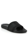 Versace Palazzo Rubber Slides In Black