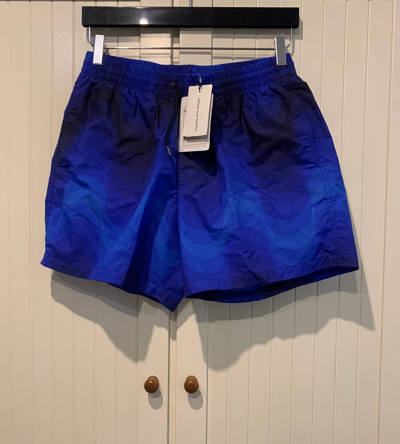 Pre-owned Dries Van Noten Ss'19 Verner Panton Swim Shorts In Blue