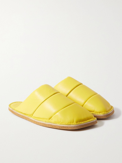 Pre-owned Dries Van Noten Slippers - Yellow Leather