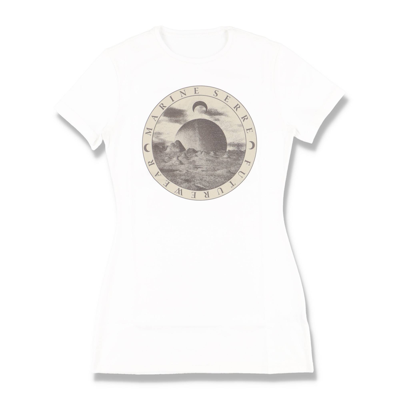 Pre-owned Marine Serre White Moon Logo Print T-shirt