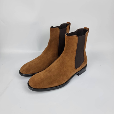 Pre-owned Tom Ford Elkan Brown Suede Chelsea Boots New Fw22 Uk8 | ModeSens