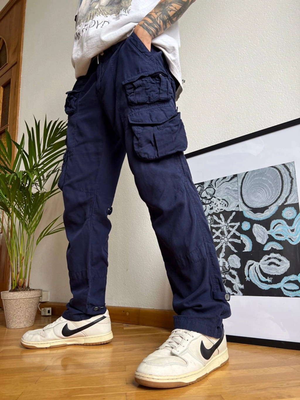 Pre-owned Polo Ralph Lauren T Military Cargo Pants Multipocket In