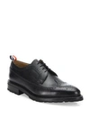 Thom Browne Black Pebble Grain Longwing Brogues In Black
