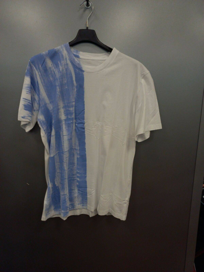 Pre-owned Maison Margiela T-shirt S30gc0721 In White & Blue In White/blue