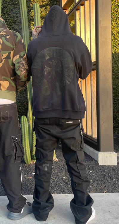 Pre-owned Chrome Hearts X Vintage Chrome Hearts Black Hoodie