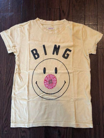 Pre-owned Kapital Smile "bing" T-shirt Beige Ladies Size Xs
