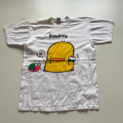 Pre-owned American Vintage X Vintage 90's Piyo Piyo Mother Goose No Mori Cartoon T Shirt In White