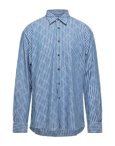 Pre-owned Missoni Striped Shirts In Blue