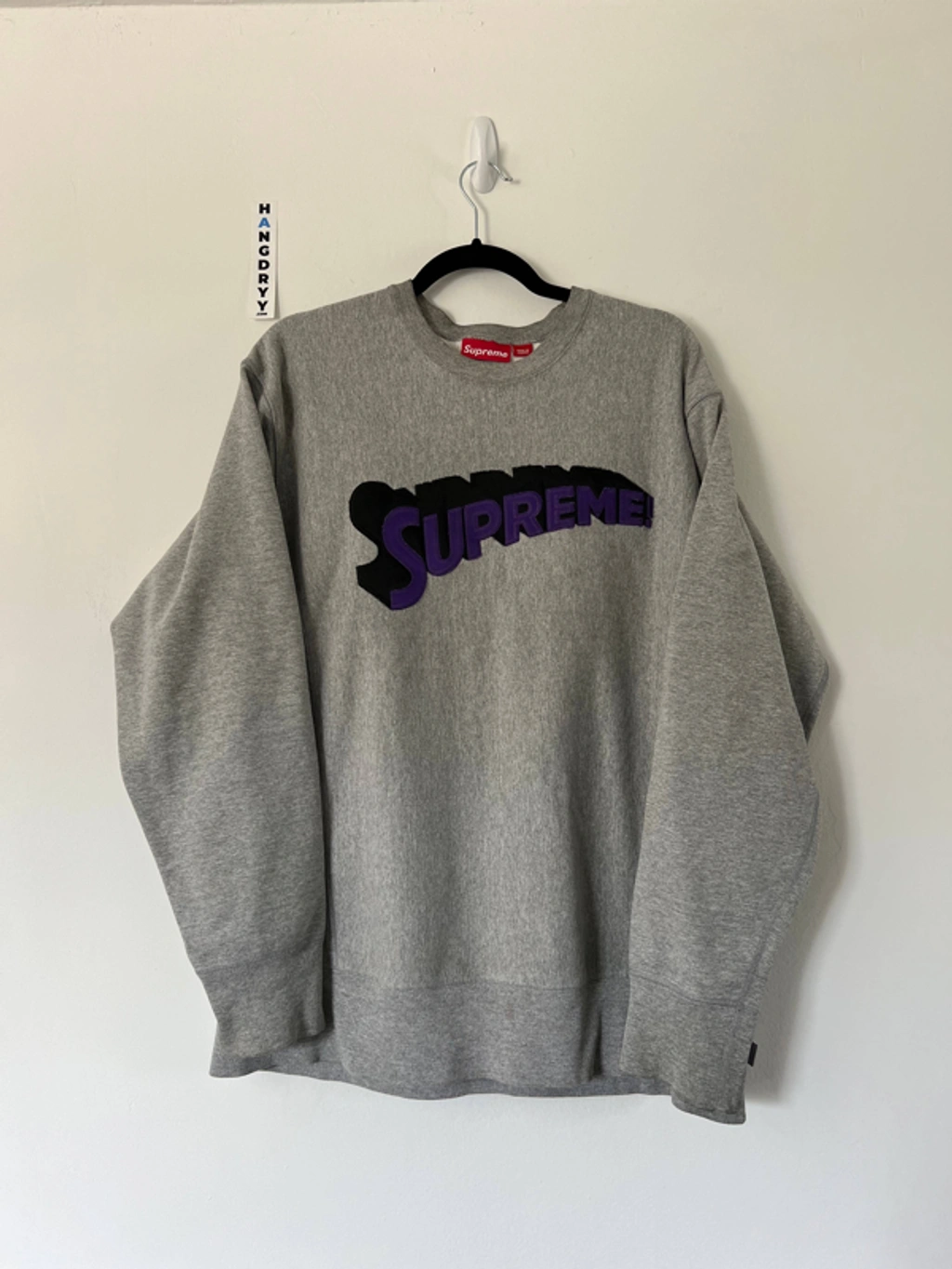 Pre-owned Supreme X Vintage 2001 Supreme Superman Logo Crewneck