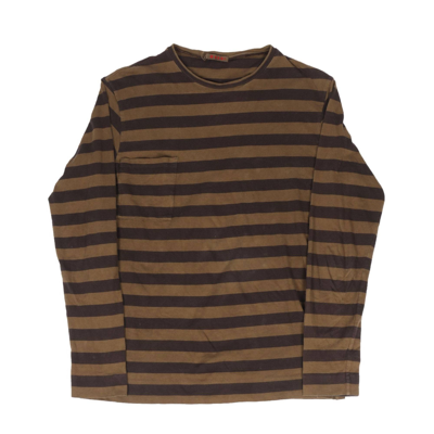 Pre-owned Marni Striped L/s T-shirt In Brown