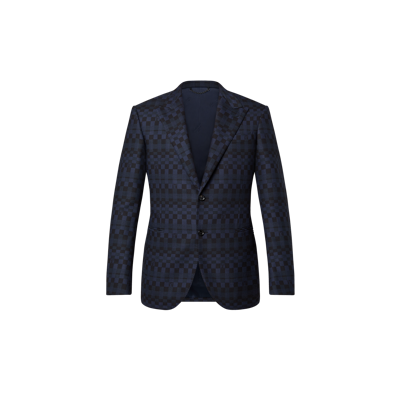 Pre-owned Louis Vuitton Pont Neuf Single-breasted Jacket In Dark Blue