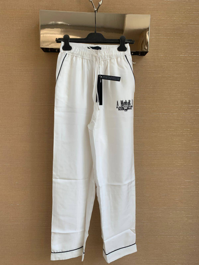 Pre-owned Amiri Beverly Hill Pajama Pants In Ivory