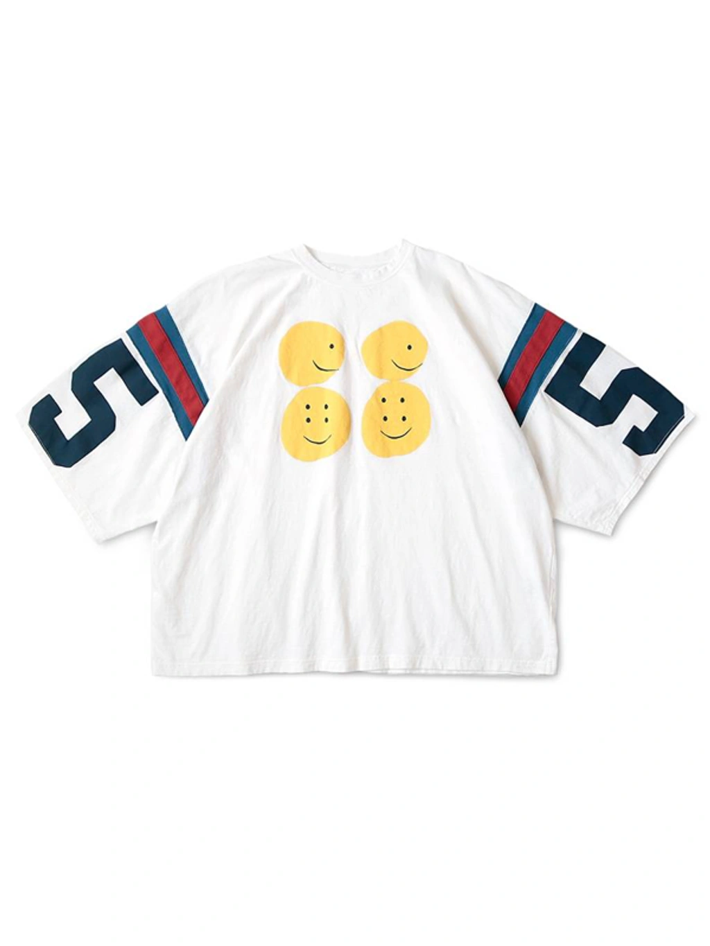 Pre-owned Kapital Rainbowy Smile Huge T Football 55 Jersey In