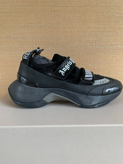 Pre-owned Palm Angels Recovery Sneakers In Black