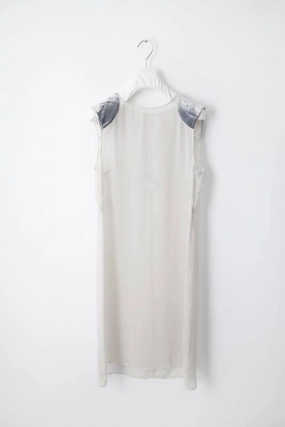 Pre-owned Maison Margiela Ss99 Semi Couture Dress In Off White