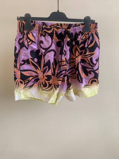 Pre-owned Dries Van Noten Floral Printed Swim Shorts In Multicolor