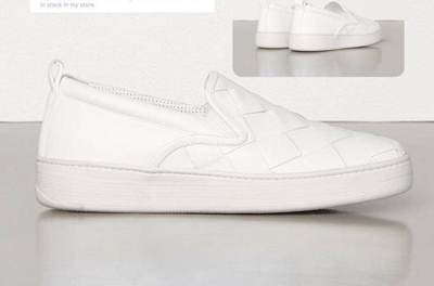 Pre-owned Bottega Veneta Fw19 Slip On Shoes In White