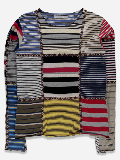 Pre-owned Number N Ine Number (n)ine Patchwork Long Sleeve - Aw02