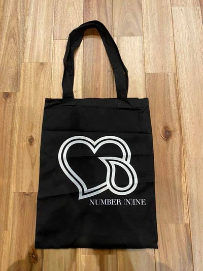 Pre-owned Number N Ine Number(n)ine Tote Bag Black Logo Heart