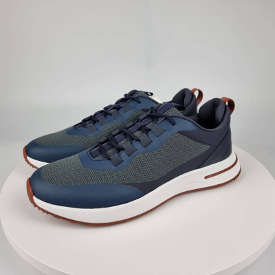 Pre-owned Loro Piana Week End Walk Charcoral Blue Sneakers New( 40